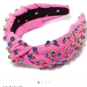 Lele sadoughi pink lagoon candy crystal headband nwt